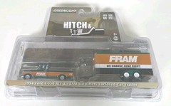 Greenlight Chase 1994 Ford F-150 XLT & Fram Oil Filters Enclosed Car Trailer