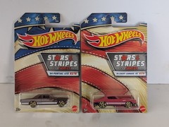 2020 Hot Wheels Stars and Stripes Lot of 2 – 70 Camaro RS – 64 GTO