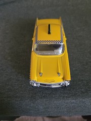 1957 Chevy Bel Air Taxi Cab 1:40 Scale Diecast Model Yellow by Kinsmart