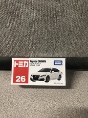 Takara Tomy Tomica 26 Toyota Crown White Model Metal Diecast Toy Car New in Box