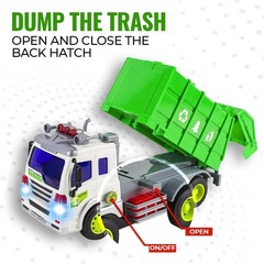 Garbage Truck Toy Boy Gift Friction-Powered Waste Management Recycling Vehicle
