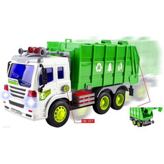 Garbage Truck Toy Boy Gift Friction-Powered Waste Management Recycling Vehicle