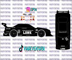 LBWK Chase 1/64 LBWK R34 WHITE TONER Universal Waterslide Decal for Hot