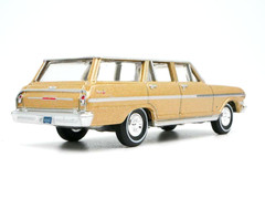 1963 CHEVY II NOVA 400 WAGON TAN 1:64 SCALE COLLECTOR MODEL DIECAST