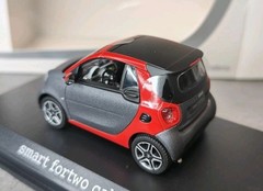 Norev Smart Fortwo Cabrio titania grey/red 1:43