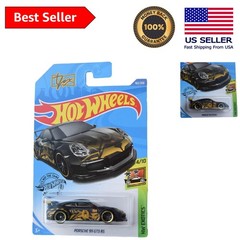 Black Hot Wheels Porsche 911 GT3 RS 162/250 Manual Winding Toy Car for Kids