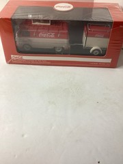 1960 Volkswagen T1 Kombi Van with Trailer Red Cream Coca Cola 1/43 Diecast NIB
