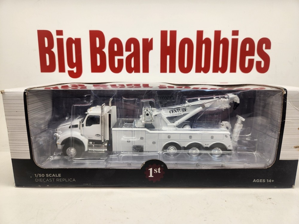 1/50 First Gear 50-3467 White Kenworth T880 W/Century 1060 Rotator Wrecker