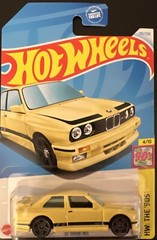 Mattel Hot Wheels *M Case* 2024 HW: The 90’s 4/10 ~ ’92 BMW M3 #195/250 ~ Yellow