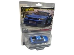 Mattel Hot Wheels Premium Nissan Skyline GT-R (BNR34) V-Spec ll Nur 1:43 NIB