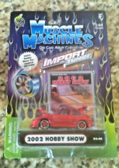FUNLINE 2002 HOBBY SHOW IMPORT TUNER MUSCLE MACHINES DIE CAST #/2016 02.HS RED