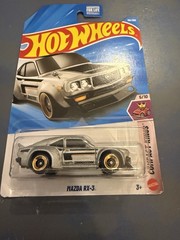 Hot Wheels Mazda RX-3 Compact Kings 5/10 1:64 Silver/Black/Gold Unopened
