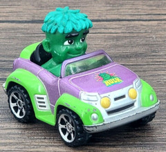 2006 MGA Marvel Die Cast Car The Incredible Hulk Lime Green & Purple Convertible