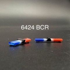 2-Pack 1/64 Scale Model Jetsonic Blue Clear Red Lightbar Police 6424BCR