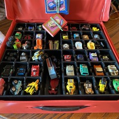 Vintage Micro Machines Lot With Carrying Case 39 Cars Plus Cards