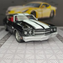 1:24 Chevrolet Chevelle SS 454 1970 Alloy Super Sports Car Model Metal Muscle Ra