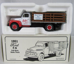 First Gear 1:34 Diecast 1951 Ford F-6 Full Rack Stake Truck #19-1249 JJ562