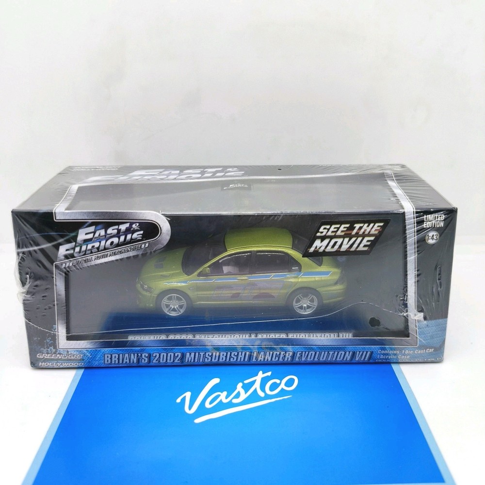 Greenlight 1:43 Fast & Furious Brian’s 2002 Mitsubishi Lancer Evolution VII