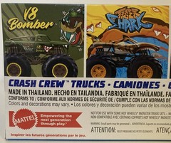 NIB 2024 Hot Wheels Monster Trucks CRASH Crew 5-Pack 1:64 V8 Bomber SAME DAY SHI