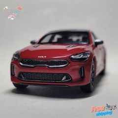 Kia Stinger Diecast Model Car 1:38 Scale Miniature Toy Vehicle Collectible Red