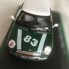 Mini Cooper 1/43 Scale Model Green White 83 Display Collectible Used