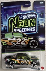 HOT WHEELS WALMART NEON SPEEDERS SERIES 2022 FORD MAVERICK CUSTOM Black