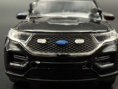 8 Pack 1/64 Scale Clear Grille Light Pod License Plate Police 6456C