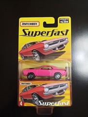 1/64 2005 MATCHBOX SUPERFAST 1970 PLYMOUTH HEMI CUDA PINK