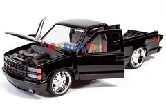 MOTORMAX MMAXX 1992 CHEVROLET 454 SS Custom PICK UP TRUCK 1/24 BLACK 73203 MXBK