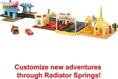 Disney and Pixar Cars on the Road Playset with 2 Toy Vehic