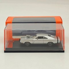 1:64 Mini Forge 1969 Charger RT style Silver Diecast Model Car Limited Edition