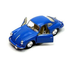Kinsmart Porsche 356 B Carrera 2 Diecast Model Toy Car 1:32 Blue 5 inch