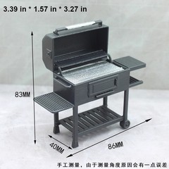 Diorama 1:18 Barbecue Grill Model Set Garage Props Indoor Scene Model Accessory