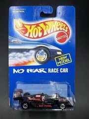 Hot Wheels No Fear Race Indy Car Black Blackwalls 1992 Mainline #244 MIP