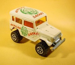MAJORETTE # 277 BEIGE 4X4 TOYOTA LAND CRUISER FRANCE 1:53 LOOSE