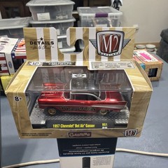 M2 MACHINES 1957 CHEVROLET BEL AIR GASSER R51 RED UNRESTRAINED