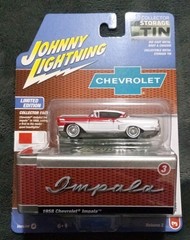 1958 Chevy Impala Rio Red Diecast 1:64 Scale Model – Johnny Lightning JLCT017