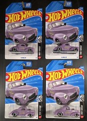 Lot of 4 – 2026 Hot Wheels 1941 ’41 WILLYS Rod Squad purple 6/10 – 153/250