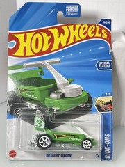 Hot Wheels 2025 Ride-Ons 3/5 Draggin’ Wagon Green Diecast Plastic Vehicle Case N