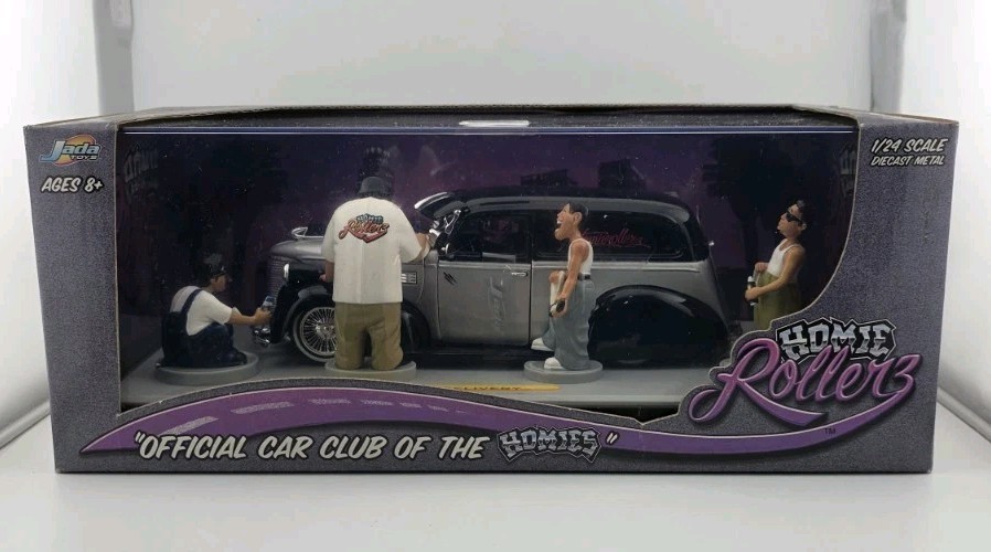 Jada Toys Homie Rollerz 1:24 1939 Chevy Delivery w/ Homies Figures 2003 NIB