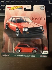 Hot Wheels 81’ Toyota Starlet KP61