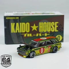 MINI GT Kaido 1:64 Datsun 510 Wagon OG Flo Yellow Open Engine Brand New