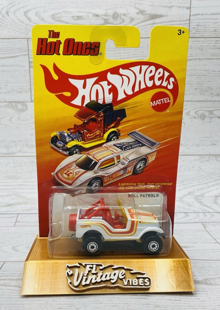 🔥 2011 Hot Wheels: Hot Ones Roll Patrol Jeep White Orange And Red Box Ships
