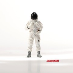2pcs 1/43 Astronaut Male Doll Scene Miniatures Figure For Cars Vehicle Model Toy
