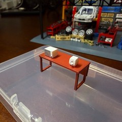 1/64 Office Accessories Furniture Model Garage Workshop Decoration Prop Ornament