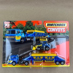 2024 Matchbox Convoys Ford C900 Cabover & Gravel Trailer Backhoe 1:64 Diecast