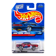 HOT WHEELS ’55 Chevy Bel Air Red Surf ‘N Fun Mainline Chevrolet 21311 1999
