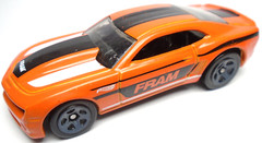 2015 HOT WHEELS ’13 CHEVY COPO CAMARO FRAM ORANGE 2 7/8″ DIECAST CAR WITH BLACK