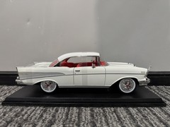 Maisto 1:18 Diecast Special Edition 1957 Chevrolet Bel Air Coupe WHITE NEW INBOX