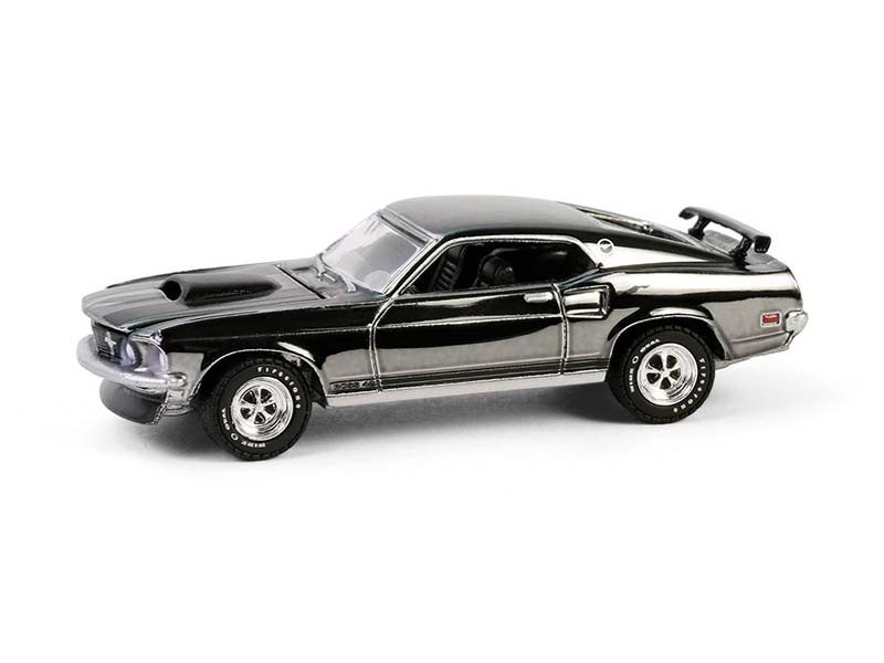 1969 Ford Mustang BOSS 429 – Chrome Edition 1:64 Scale Model – Greenlight 30557